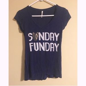 Shine “Sunday Funday" V-neck Top